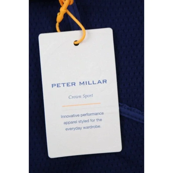 Peter Millar Vest Mens Navy Blue Fuse Elite Flannel Hybrid Performance XXL Plaid - Picture 15 of 16